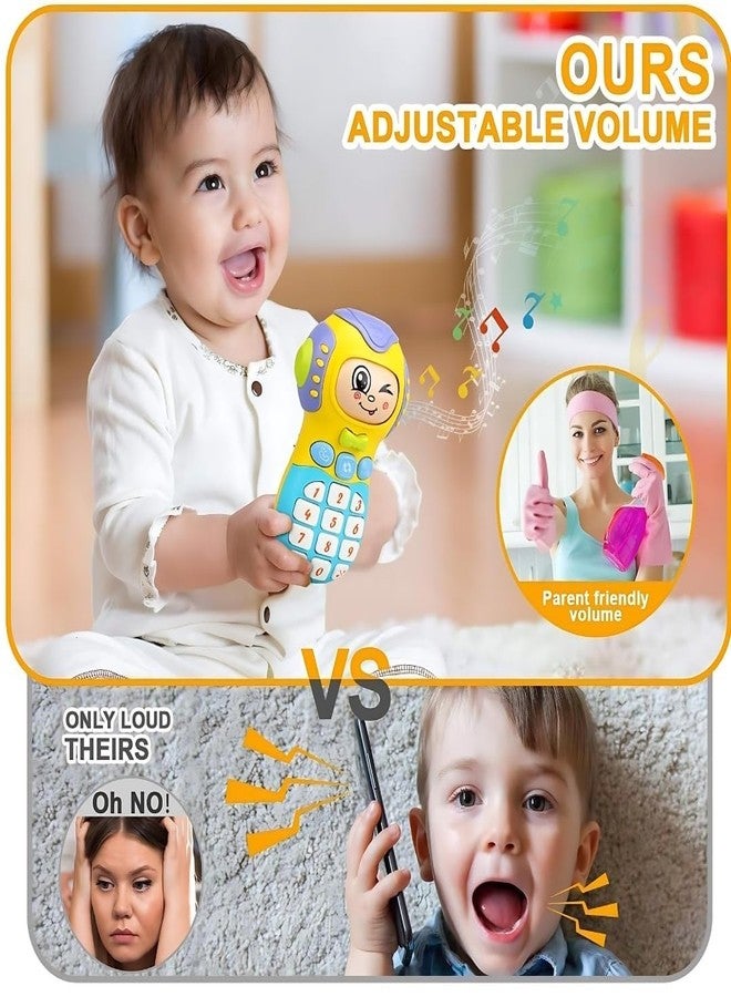 PLUSPOINT Baby Telephone Toy for 1-3 Year Olds with Light & Music - Role-Play Fun & Learning Toy Phone for 6-36 Months Toddlers,Multicolour - Image 5